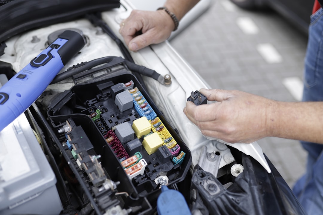 car battery maintenance check under hood