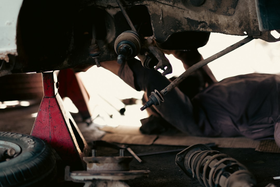 car brake pad replacement mechanic workshop