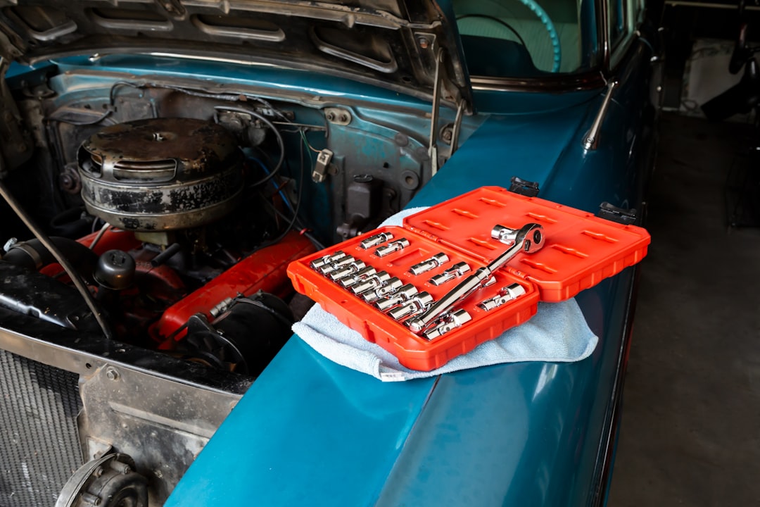 car self inspection checklist engine hood open
