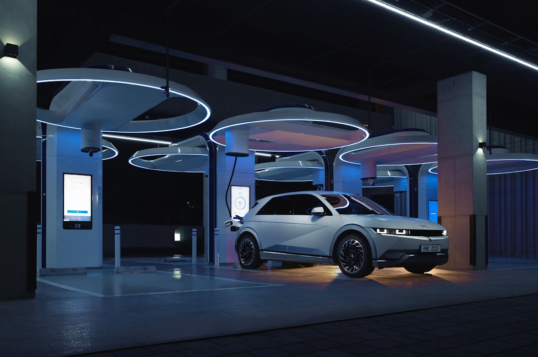 2026 electric SUV charging station futuristic design