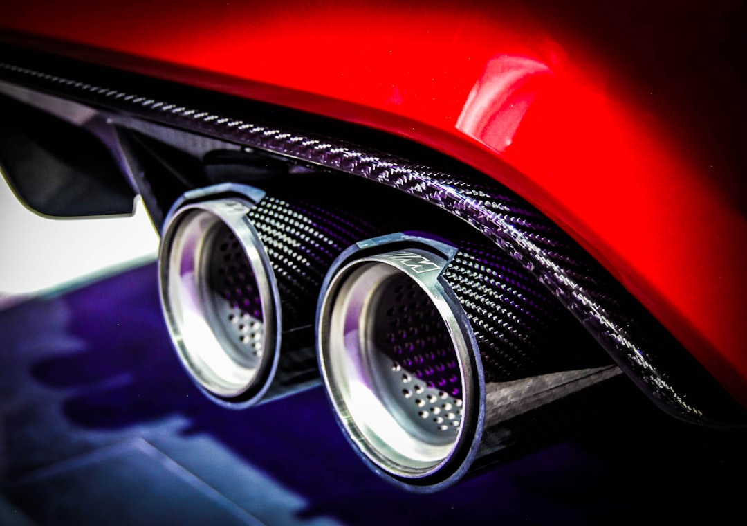 carbon fiber rear diffuser splitter aerodynamic parts close up