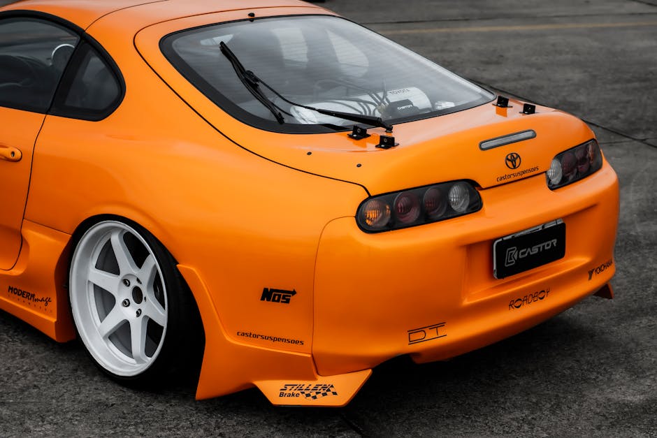 car aerodynamic body kit front splitter rear wing tuning