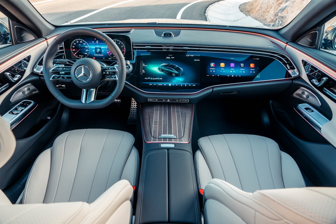 2026 Mercedes E-Class interior MBUX display, luxury sedan cockpit