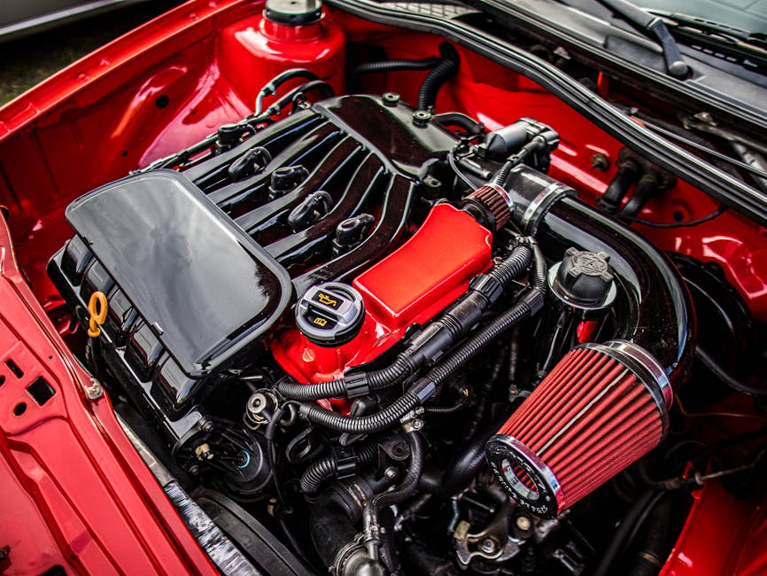 DIY car air filter housing open, engine bay air filter box