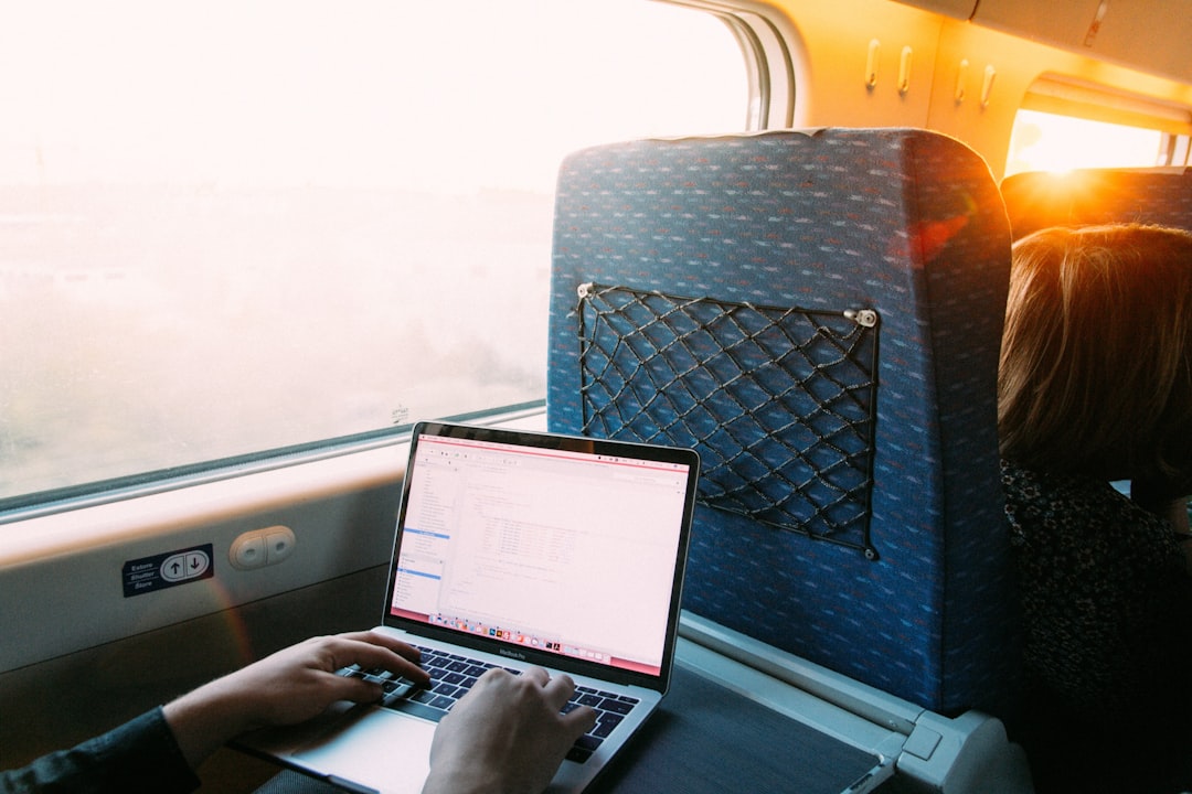 budget travel planning, laptop flight search cheap tickets