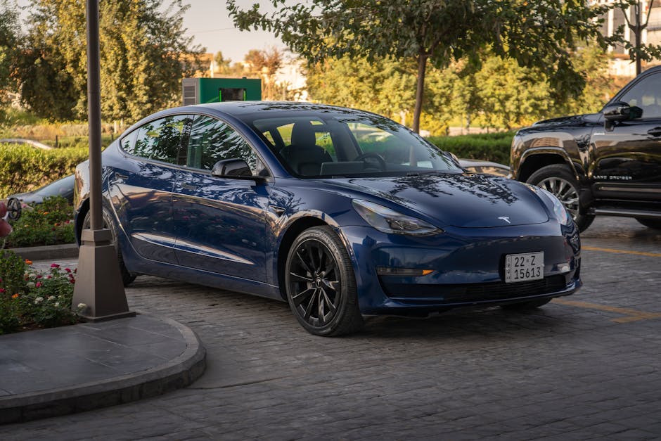 Porsche Taycan electric car side profile, luxury EV exterior