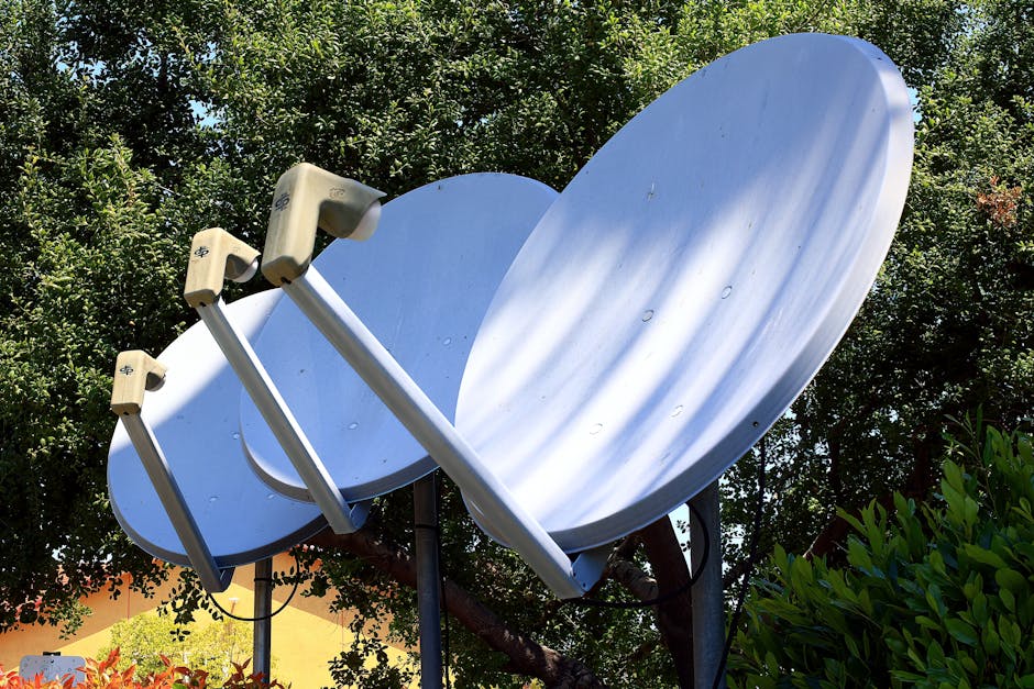 satellite internet dish installation rural home, Starlink dish setup outdoor