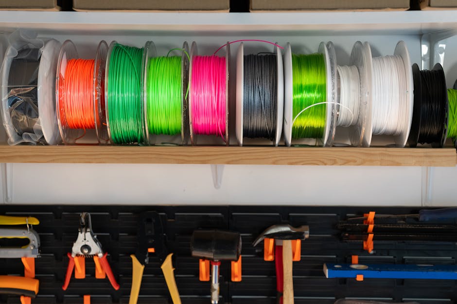 3D printed cable management clips desk organizer, PLA home accessories organized